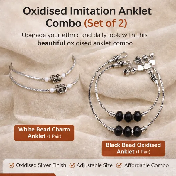 Oxidised_Imitation_Anklet_Combo