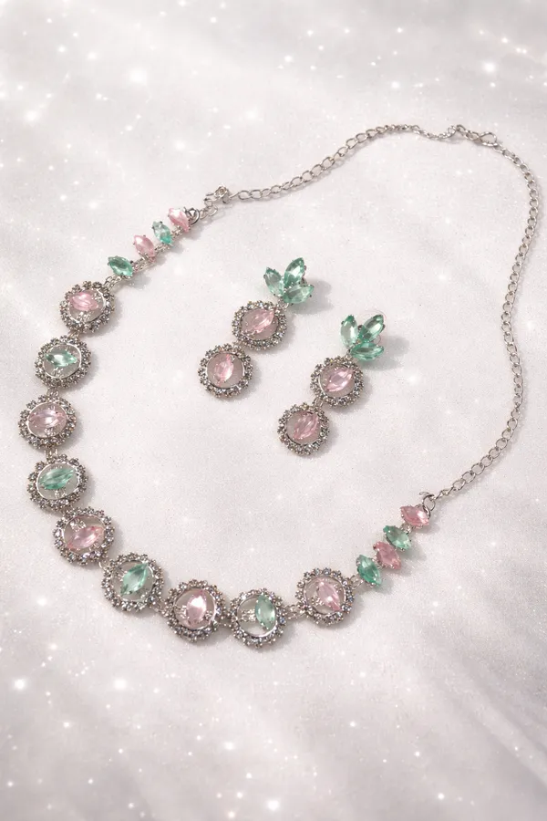 Rose_Mint_Radiance_Necklace_Set_with_Earrings