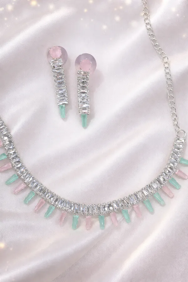 Mint_Blush_Cascade_Necklace_&_Earrings_Set