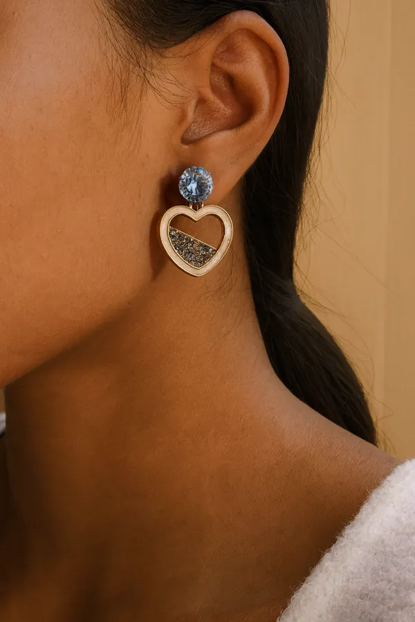Rose_Gold_color_Heart_Earrings_For_Women
