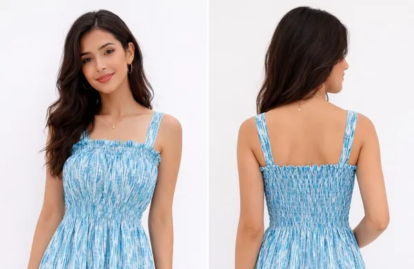 Shibori_Knee_length_Dress