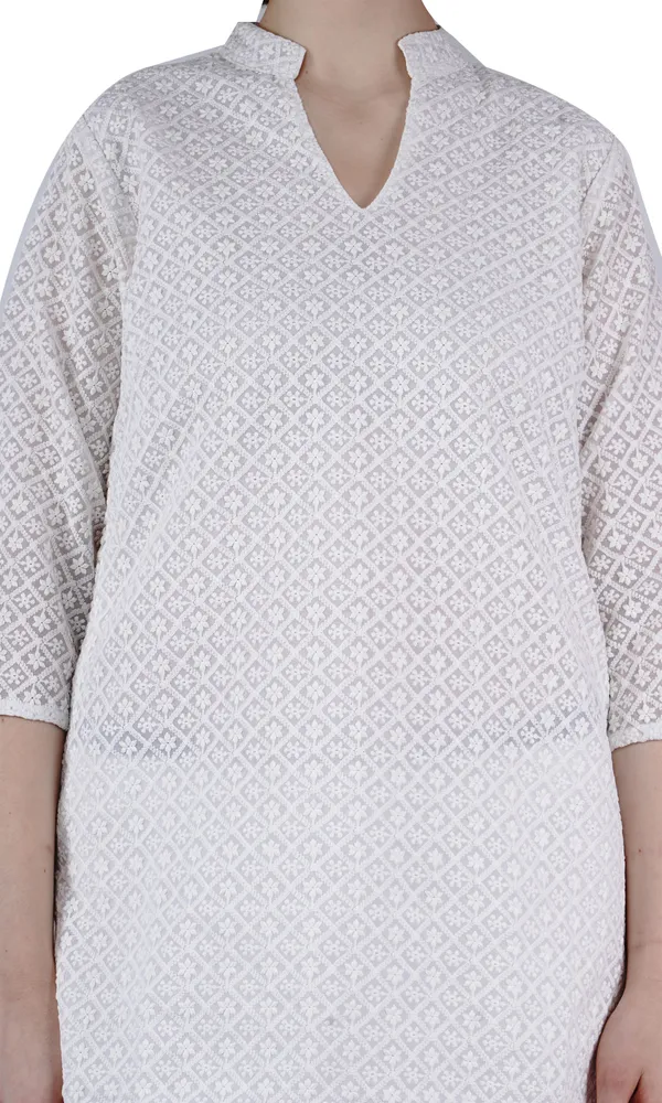 White_Elegant_Design_Cotton_Co-Ord_Set_For_Women