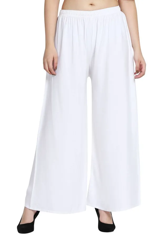 White_Hosiery_Palazzo_For_Women