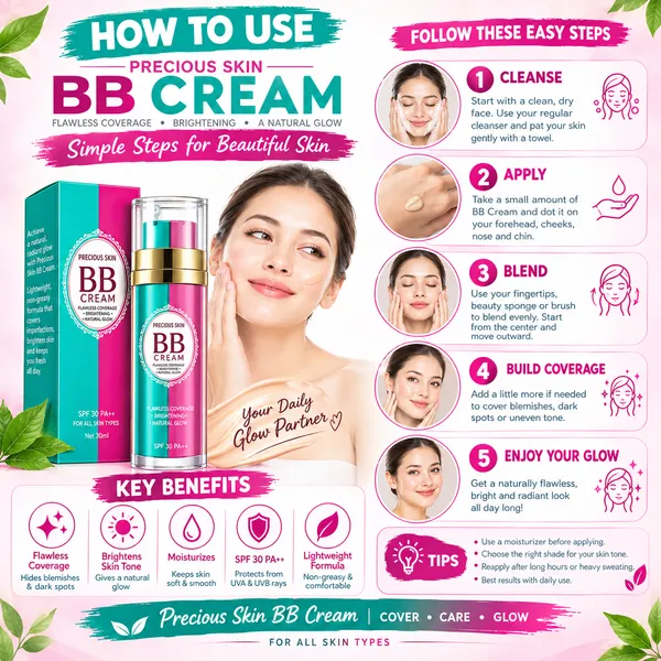 Precious_Skin_BB_Cream_for_Women_|_Lightweight_Daily_Glow_Cream_|_Hydrating_&_Smooth_Finish_|_Natural_Looking_Coverage