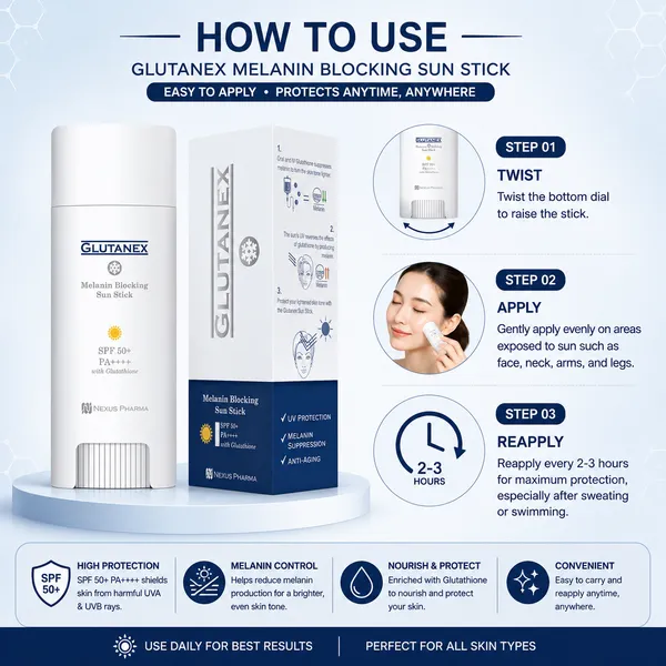 GLUTANEX_Melanin_Blocking_Sun_Stick_SPF_50+_PA++++