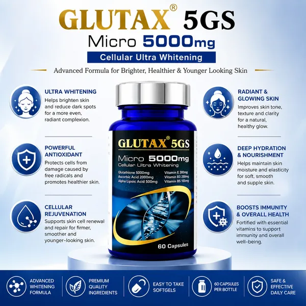 Glutax_5GS_Micro_5000mg_Cellular_Ultra_Whitening_Softgels
