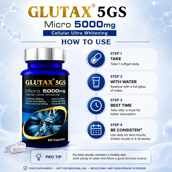 Glutax_5GS_Micro_5000mg_Cellular_Ultra_Whitening_Softgels