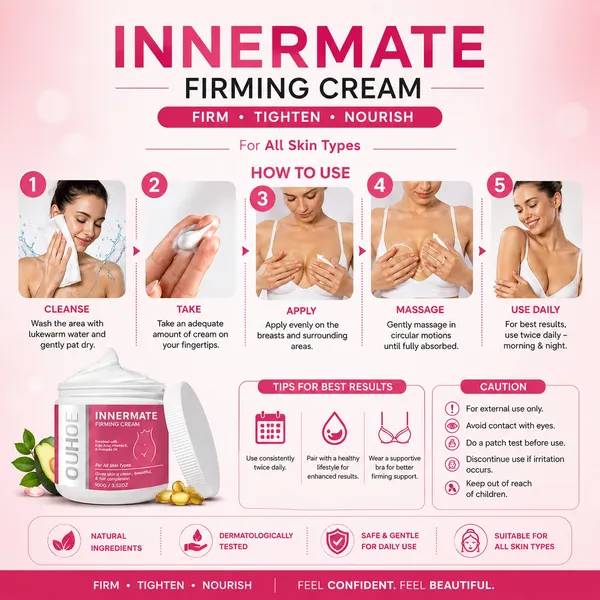 INNERMATE_Firming_Cream_for_Women_|_Skin_Tightening_&_Nourishing_Cream_|_Herbal_Formula_with_Kojic_Acid,_Vitamin_E_&_Avocado_Oil