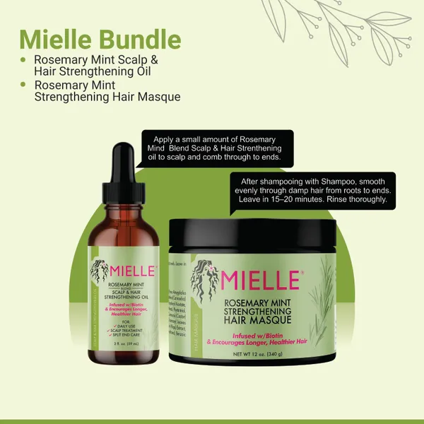 Mielle_Bundle_Rosemary_Mint_Scalp_&_Hair_Strengthening_Oil_59_ML_&_Rosemary_Mint_Strengthening_Hair_Masque_340_Gram