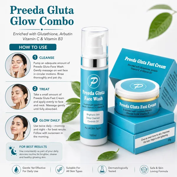 Preeda_Gluta_Fast_Cream_Brightening_Original_with_Preeda_Facewash_Combo_with_Security_Seal_&_Code