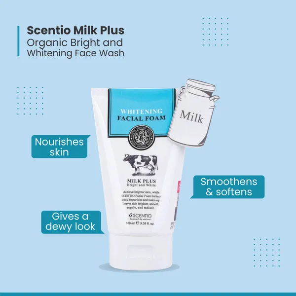 Scentio_Milk_Plus_Organic_Bright_&_Whitening_Face_Wash_(Made_In_THAILAND)._Natural_Skin_Care_that_makes_face_feel_Fresh._For_All_Skin_Types,_100_ML