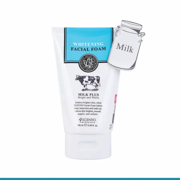 Scentio_Milk_Plus_Organic_Bright_&_Whitening_Face_Wash_(Made_In_THAILAND)._Natural_Skin_Care_that_makes_face_feel_Fresh._For_All_Skin_Types,_100_ML