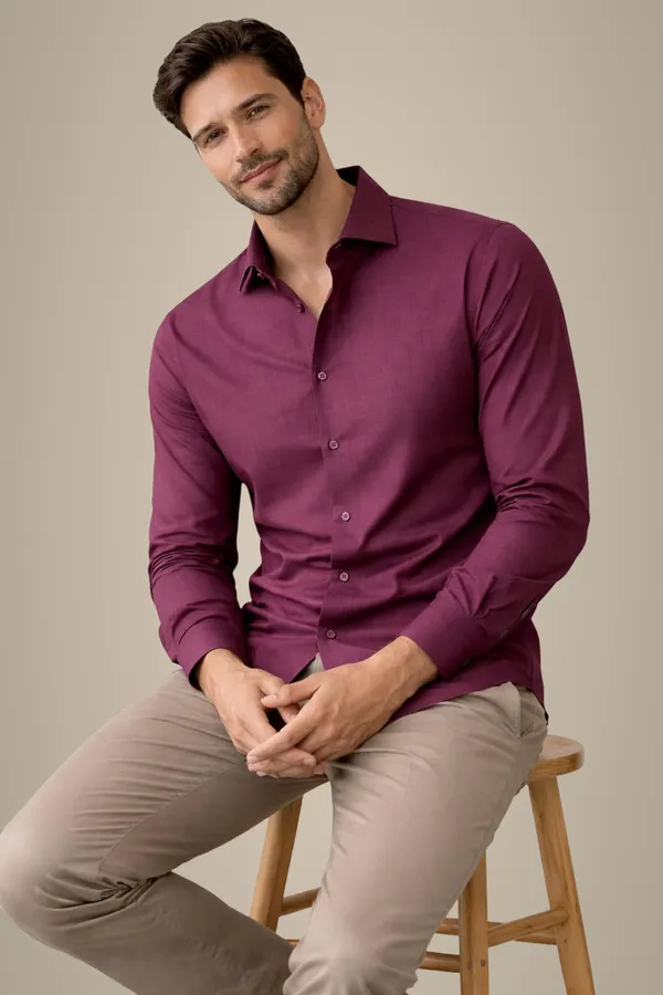 Burgundy_Premium_Shirt_For_Men
