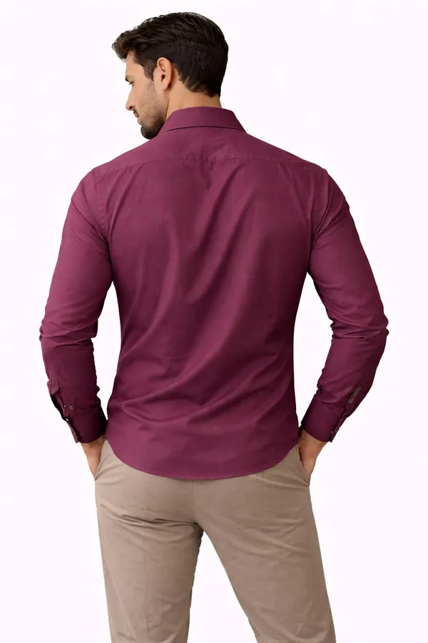 Burgundy_Premium_Shirt_For_Men