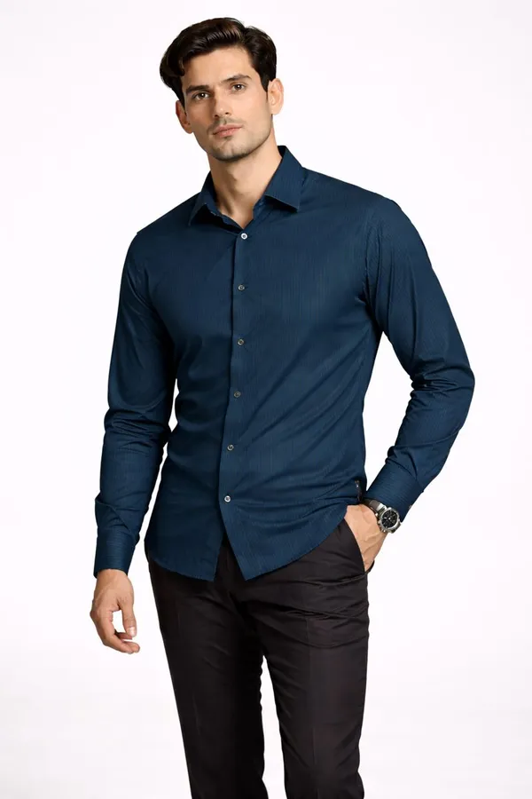 Tealblue_Premium_Shirt_For_Men