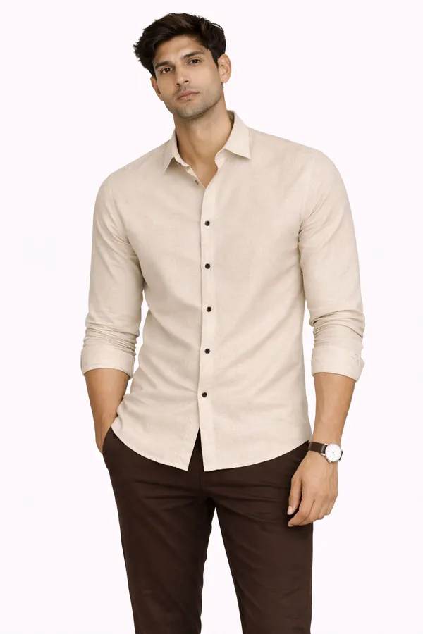 Beige_Premium_Shirt_For_Men