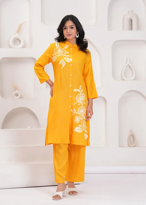 Yellow_Cotton_Co-Ord_Set_For_Women