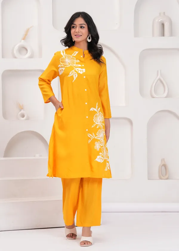 Yellow_Cotton_Co-Ord_Set_For_Women