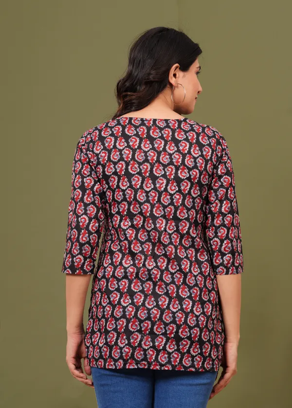 Black_Red_Women_Kurti_For_Women