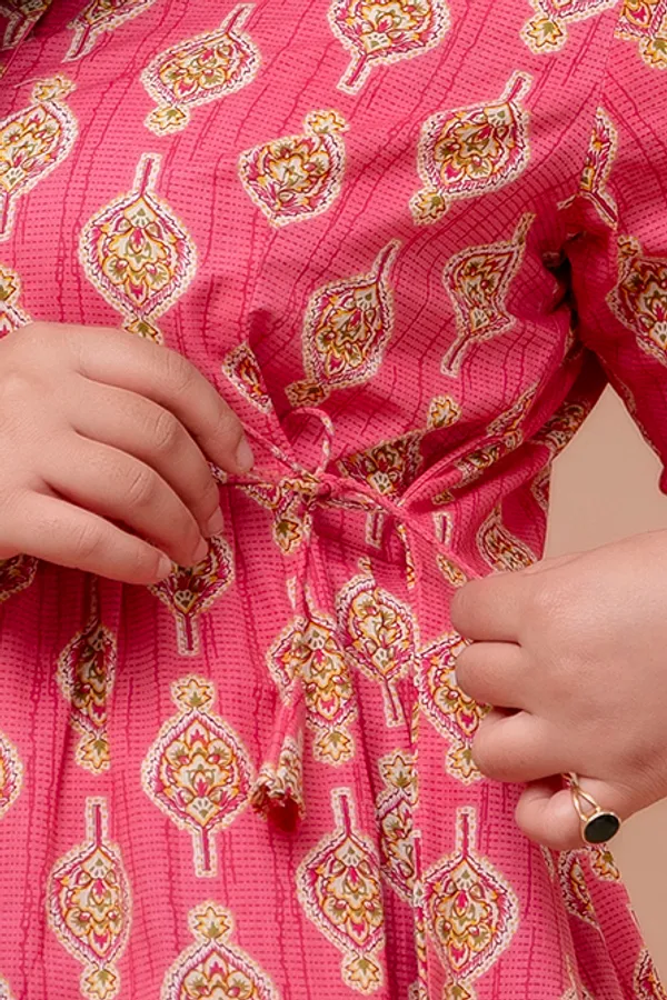 Peach_Cotton_Women_Kurti_For_Women