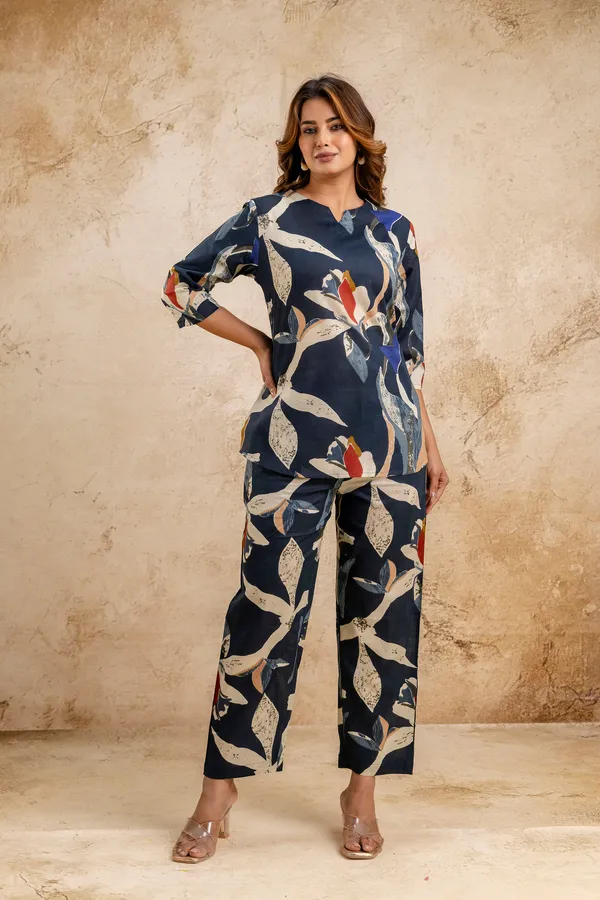 Navy_Blue_Cotton_Co-Ord_Set_For_Women