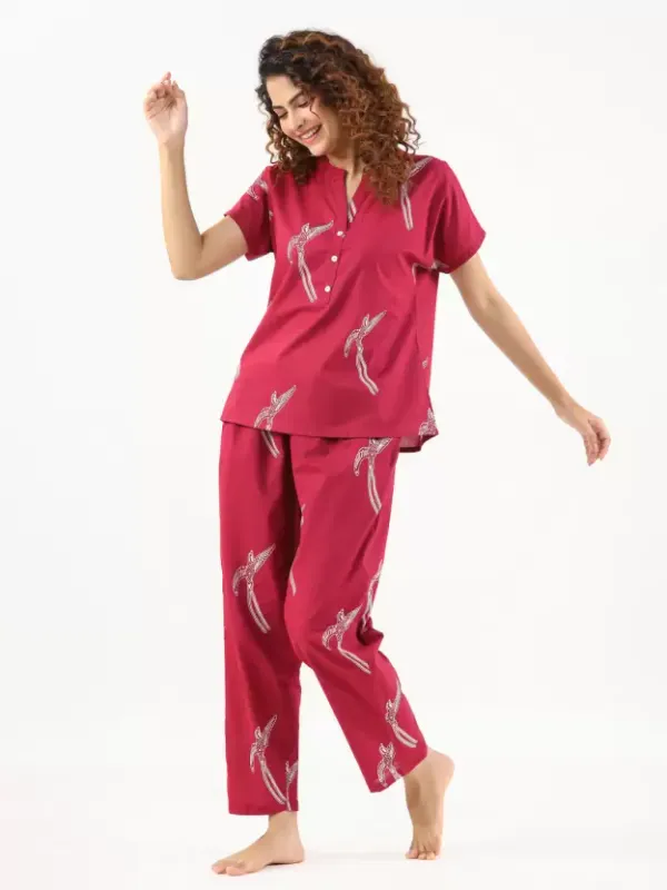 Red_Printed_Cotton_Co-Ord_Set_For_Women