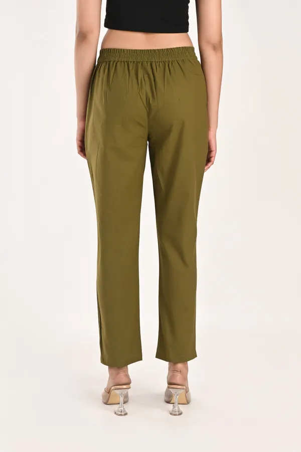 Olive_Green_Cotton_Trousers__For_Women