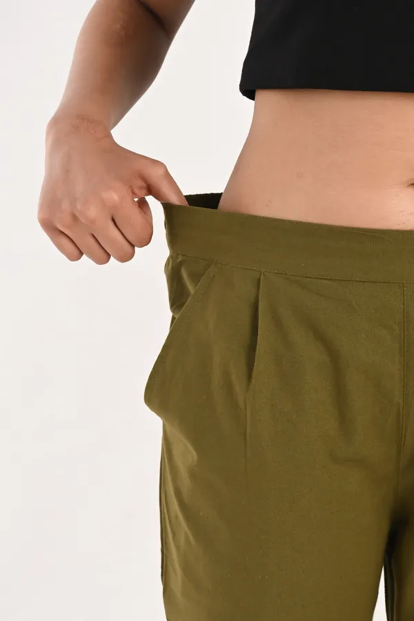 Olive_Green_Cotton_Trousers__For_Women