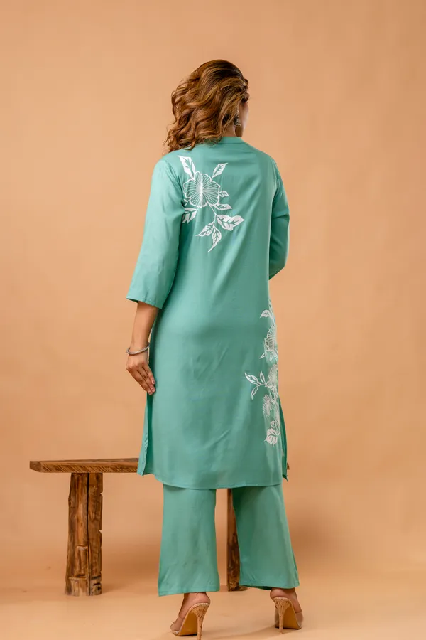 Green_Premium_Cotton_Co-Ord_Set_For_Women