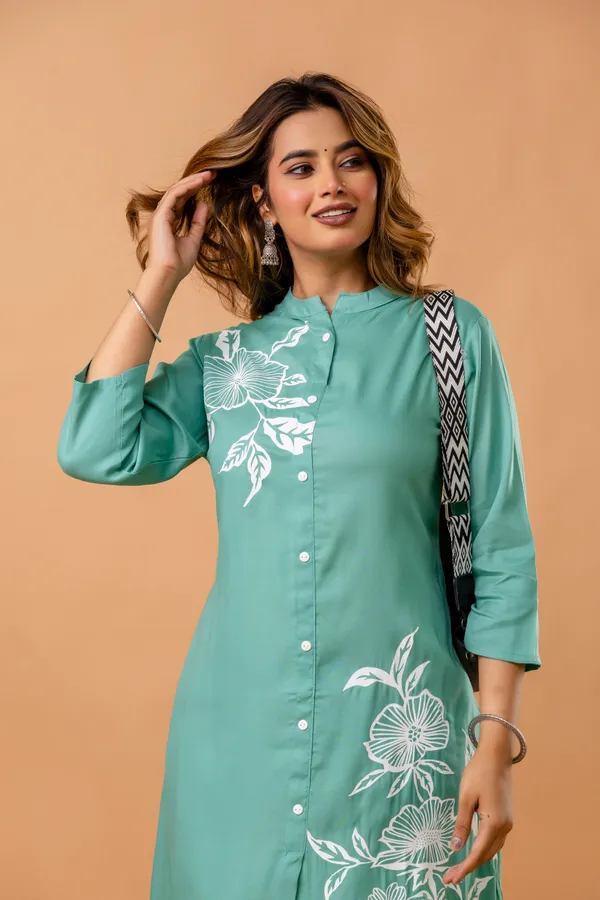 Green_Premium_Cotton_Co-Ord_Set_For_Women