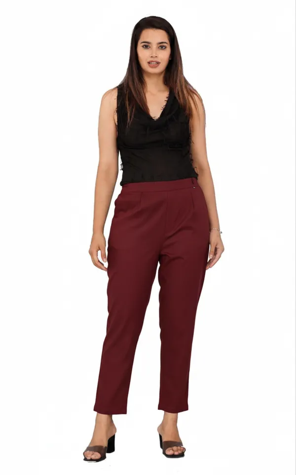 Wine_Red_Cotton_Trousers__For_Women