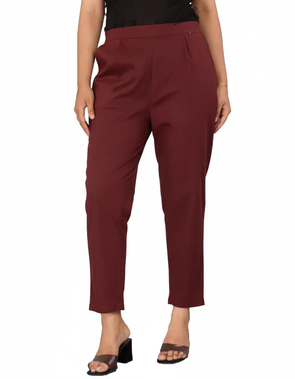 Wine_Red_Cotton_Trousers__For_Women