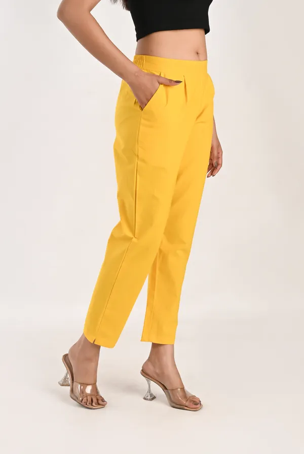 Yellow_Cotton_Trousers__For_Women