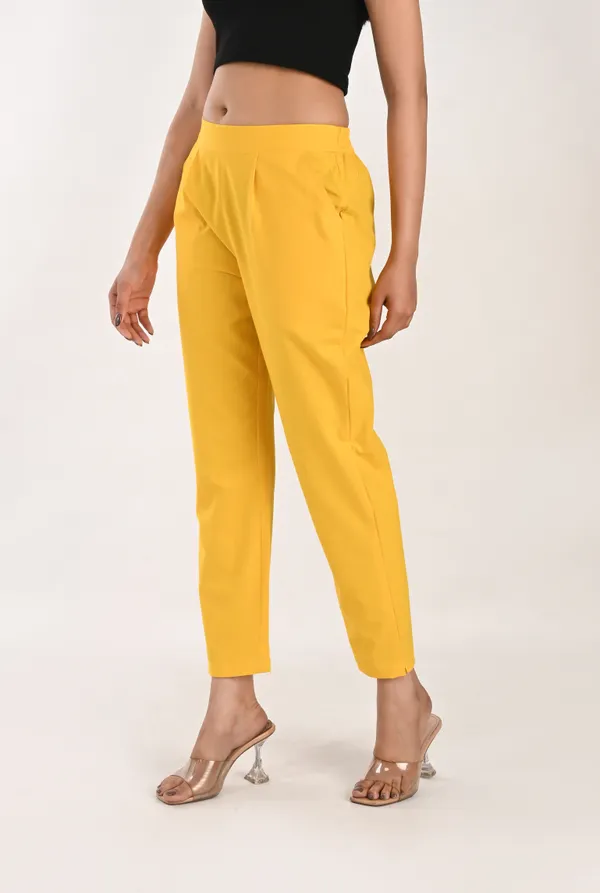 Yellow_Cotton_Trousers__For_Women
