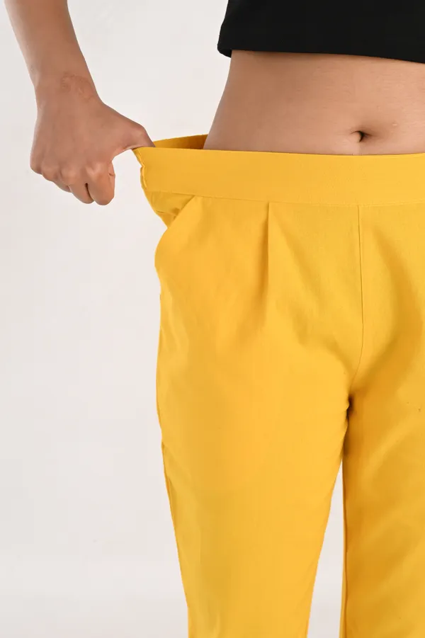 Yellow_Cotton_Trousers__For_Women