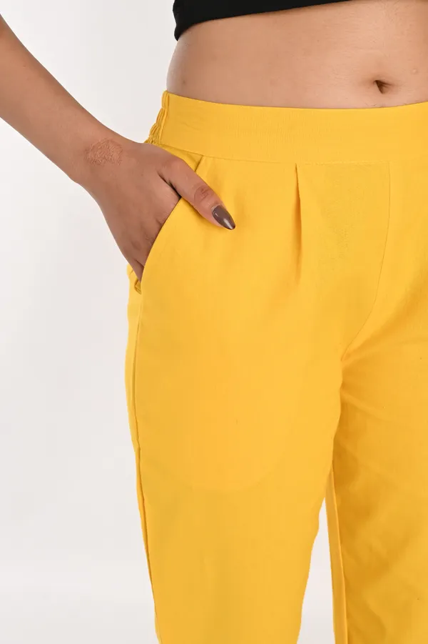 Yellow_Cotton_Trousers__For_Women