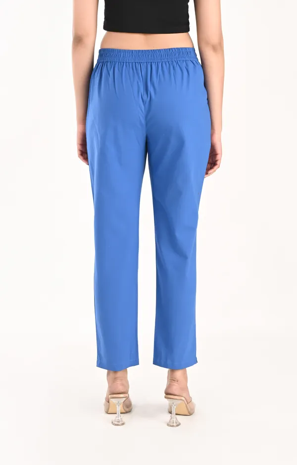 Royal_Blue_Cotton_Trousers__For_Women
