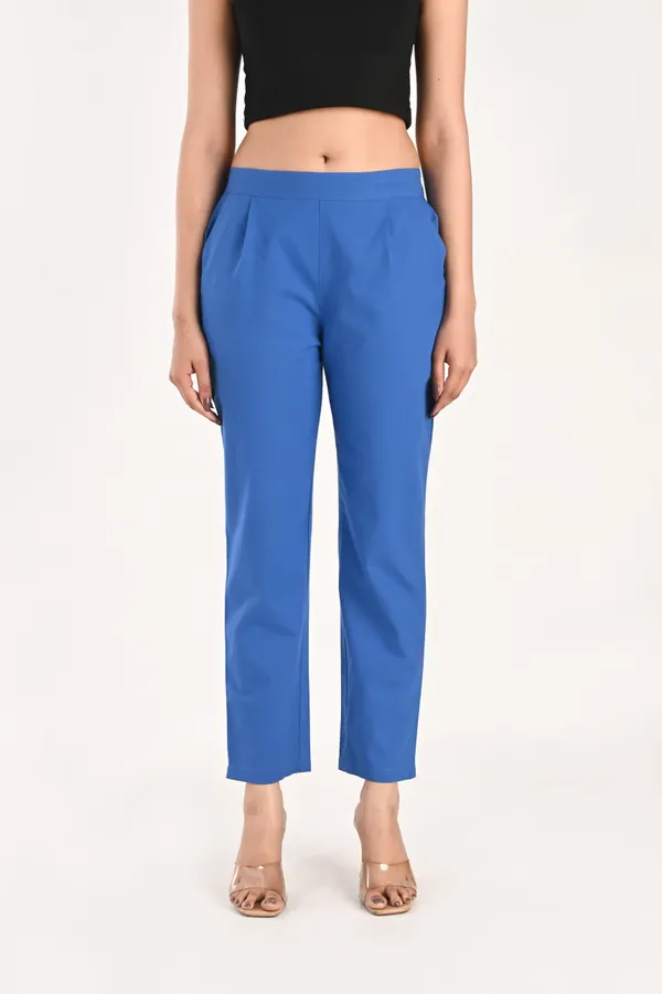 Royal_Blue_Cotton_Trousers__For_Women