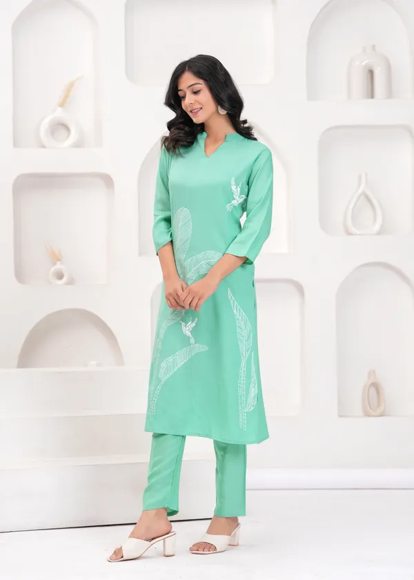 Green_Cotton_Co-Ord_Set_For_Women