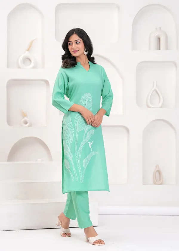 Green_Cotton_Co-Ord_Set_For_Women