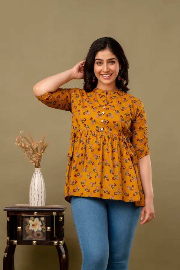 Mustard_Yellow_Women_Kurti_For_Women
