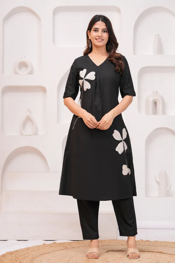 Black__Premium_Cotton_Co-Ord_Set_For_Women