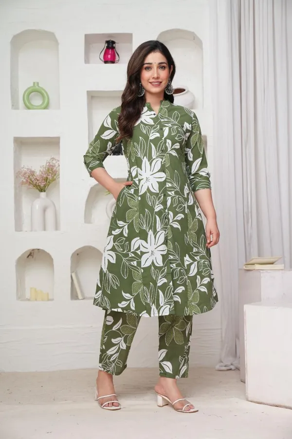 Mehndi_Green_Cotton_Co-Ord_Set_For_Women