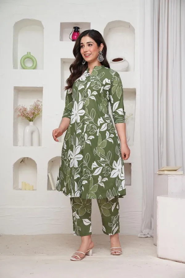 Mehndi_Green_Cotton_Co-Ord_Set_For_Women