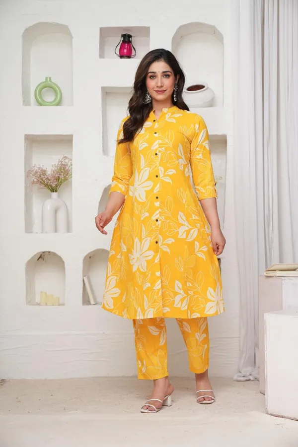 Yellow_Cotton_Co-Ord_Set_For_Women