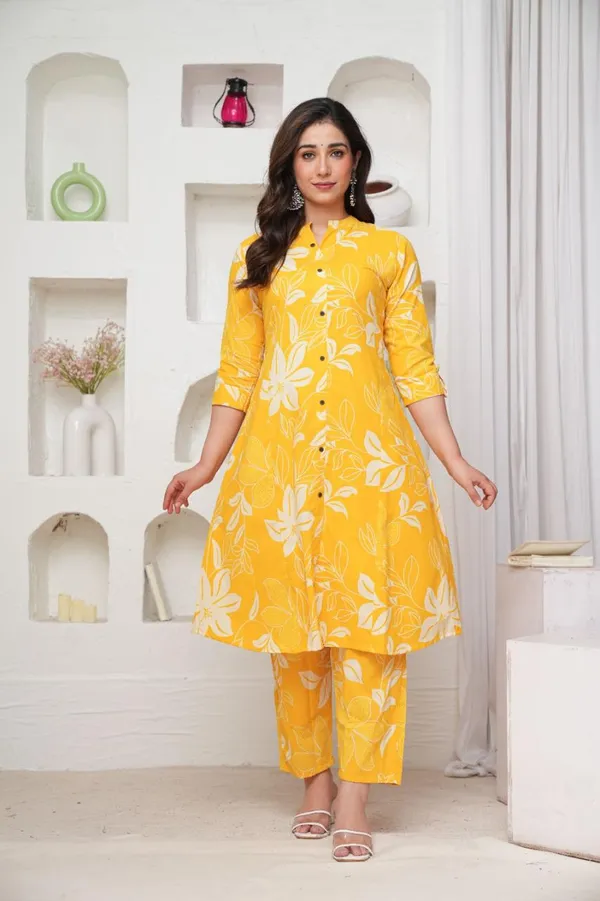 Yellow_Cotton_Co-Ord_Set_For_Women