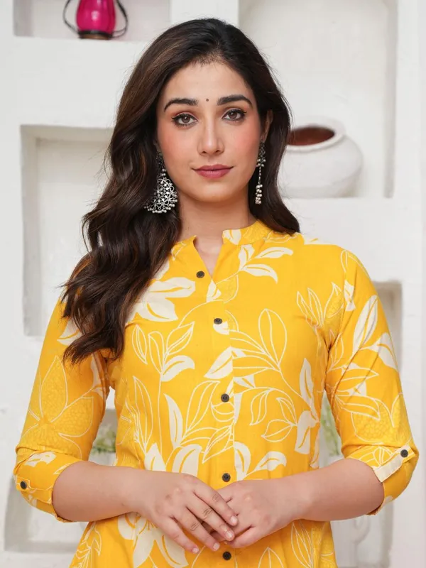 Yellow_Cotton_Co-Ord_Set_For_Women