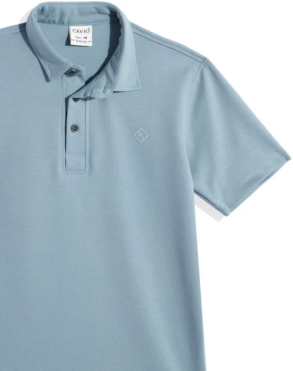 Blue_Cotton_Blend_Solid_Polo_Neck_T-Shirt_For_Boys