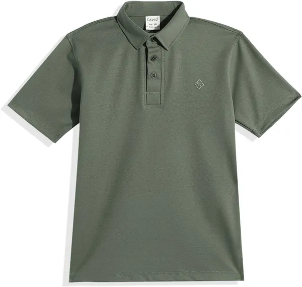 Green_Cotton_Blend_Solid_Polo_Neck_T-Shirt_For_Boys
