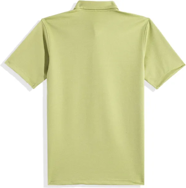 Light_Green_Cotton_Blend_Solid_Polo_Neck_T-Shirt_For_Boys